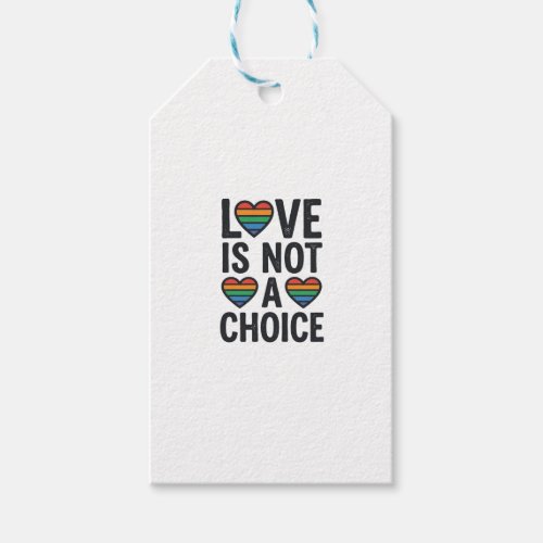 Love Is Not a Choice Rainbow Pride Vintage Shirt D Gift Tags