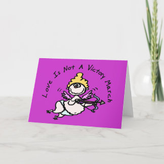 Love Is Not A Victory March Holiday Card