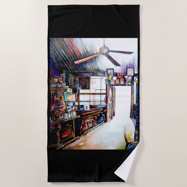 Love is Not a Wall, It's a Bridge Beach Towel (Front)