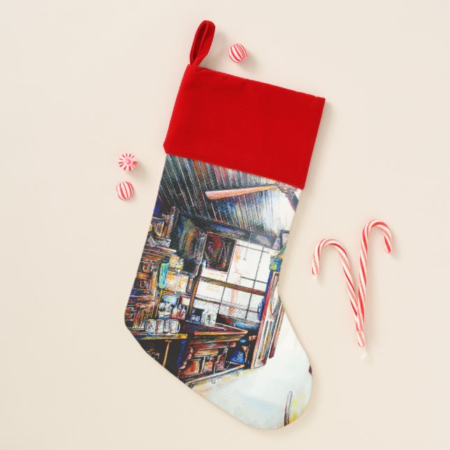 Love is Not a Wall, It's a Bridge Christmas Stocking (Front)