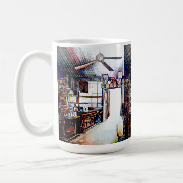 Love is Not a Wall, It's a Bridge Coffee Mug (Left)