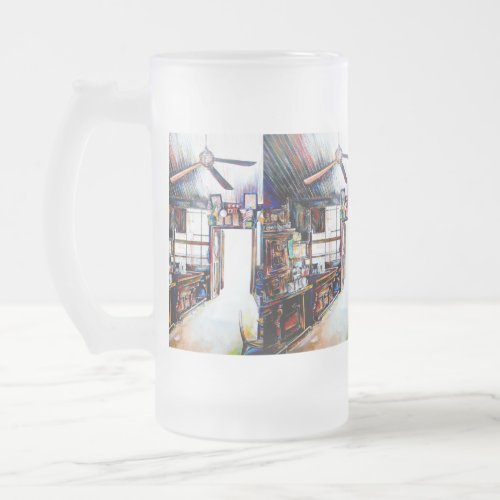 Love is Not a Wall Its a Bridge Frosted Glass Beer Mug
