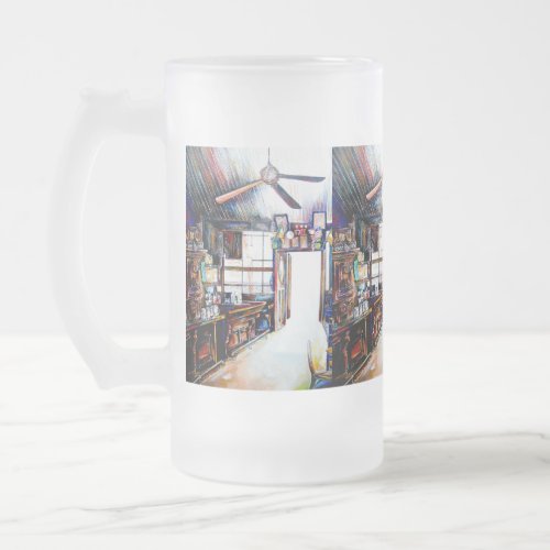 Love is Not a Wall Its a Bridge Frosted Glass Beer Mug