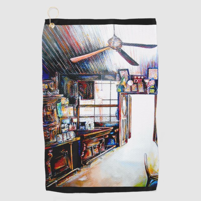 Love is Not a Wall, It's a Bridge Golf Towel (Front)