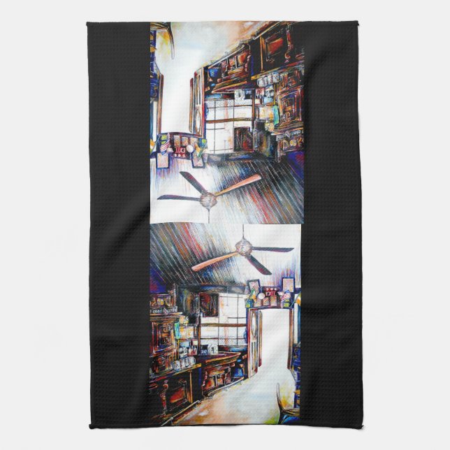 Love is Not a Wall, It's a Bridge Kitchen Towel (Vertical)