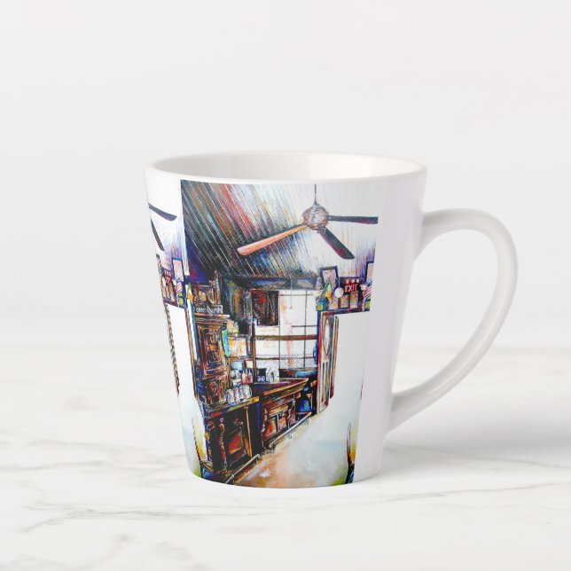 Love is Not a Wall, It's a Bridge Latte Mug (Right)