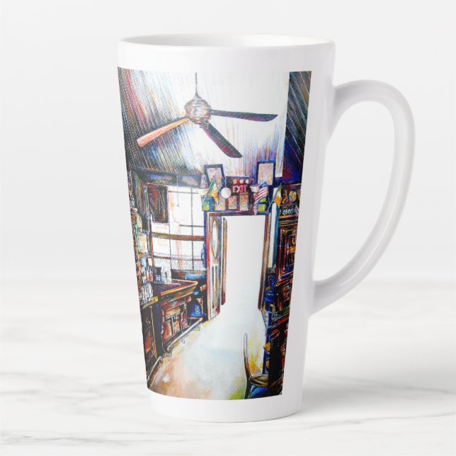 Love is Not a Wall, It's a Bridge Latte Mug (Right)