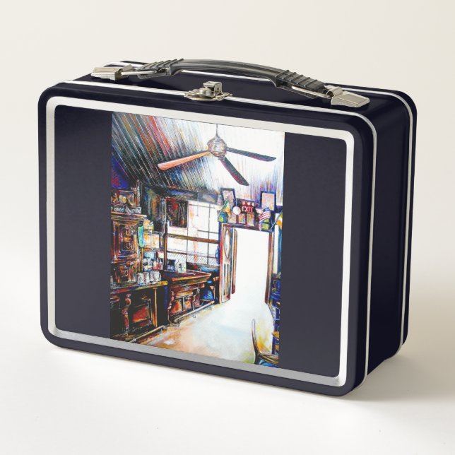 Love is Not a Wall, It's a Bridge Metal Lunch Box (Front)