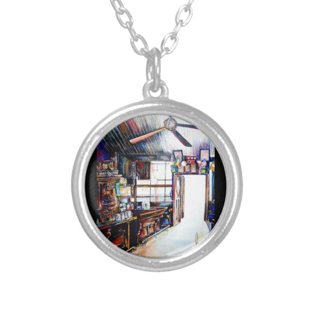 Love is Not a Wall, It's a Bridge Silver Plated Necklace (Front)