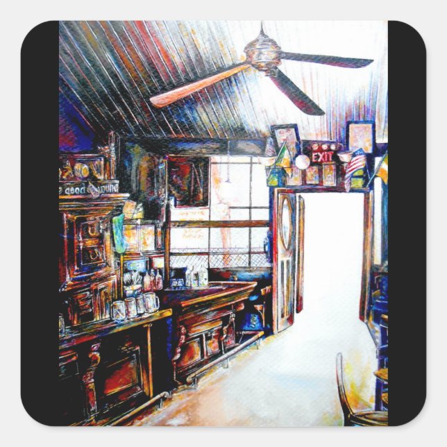 Love is Not a Wall, It's a Bridge Square Sticker (Front)