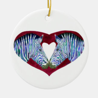 "Love is Not Black & White" Zebra Ornament
