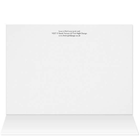 Love is Not Love... (Inside Horizontal (Top))