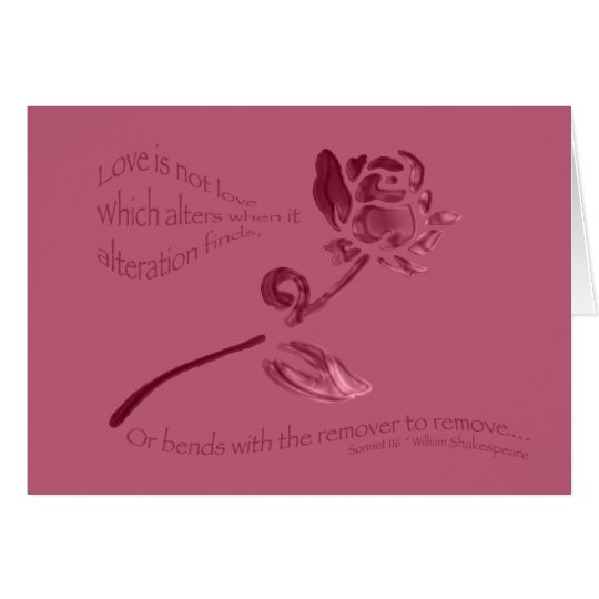 Love is Not Love... Card