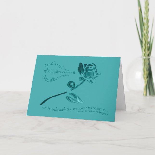 Love is Not Love... Card (Front)