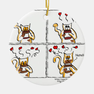 Love is Nutella Ceramic Ornament