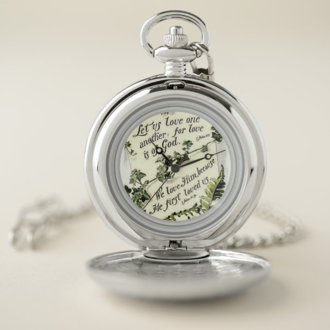 Love Is Of God Pocket Watch (Inside)