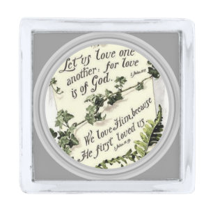 Love Is Of God Silver Finish Lapel Pin
