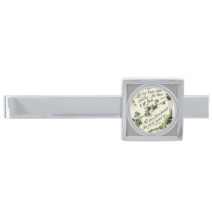 Love Is Of God Silver Finish Tie Bar