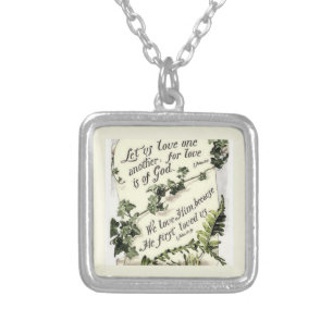 Love Is Of God Silver Plated Necklace