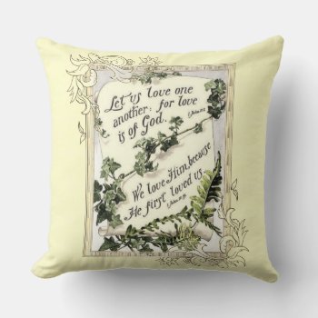 Love Is Of God Throw Pillow by justcrosses at Zazzle