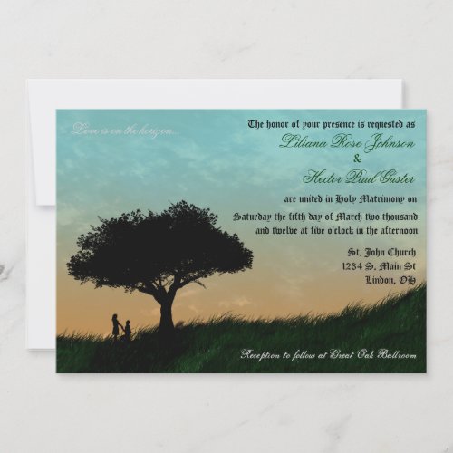 Love is on the Horizon Wedding Invitation