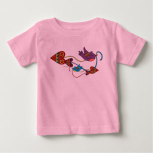 Love is on the Way Ukrainian Folk Art Baby T-Shirt