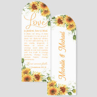 Love is Patient 1 Cor 13 Personalize Sunflower