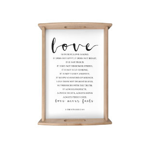 Love Is Patient, 1 Corinthians 13:4-8 Serving Tray