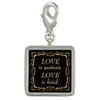 Love is Patient and Kind Gold Christian
