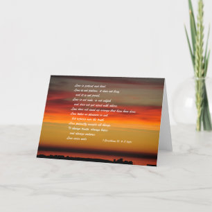 "Love is Patient and Kind..."greeting card
