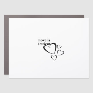 Love Is Patient Calm Aesthetic Car Magnet