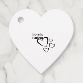 Love Is Patient Calm Aesthetic Favor Tags