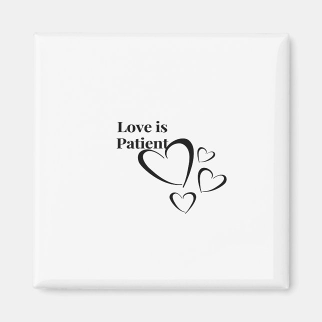 Love Is Patient Calm Aesthetic  Magnet (Front)