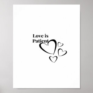 Love Is Patient Calm Aesthetic Poster