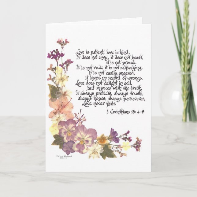 Love is patient card (Front)