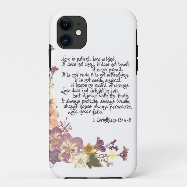 Love is patient Case-Mate iPhone case (Back)