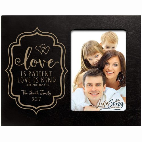 Love Is Patient Charming Black Picture Frame