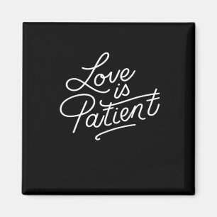 Love Is Patient Corinthians Scripture Typography C Magnet
