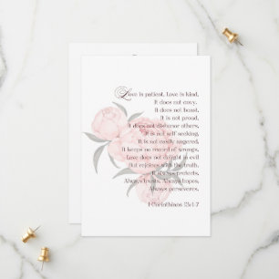 Love Is Patient – Floral Scripture Save the Date