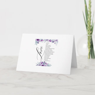 Love Is Patient Kind Does Not Envy Bible Verse Cla Card