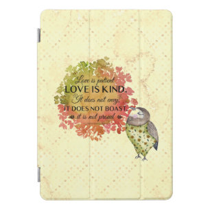 Love is Patient & Kind Quote iPad Pro Cover