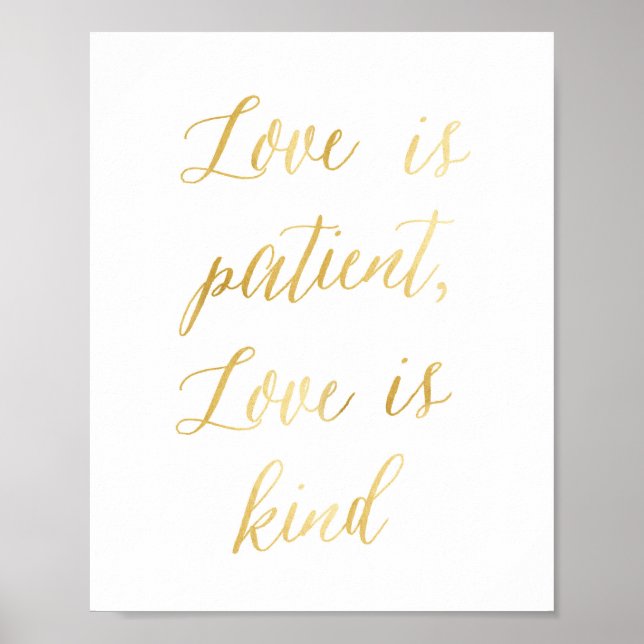 Love is patient, Love is kind Art Print (Front)