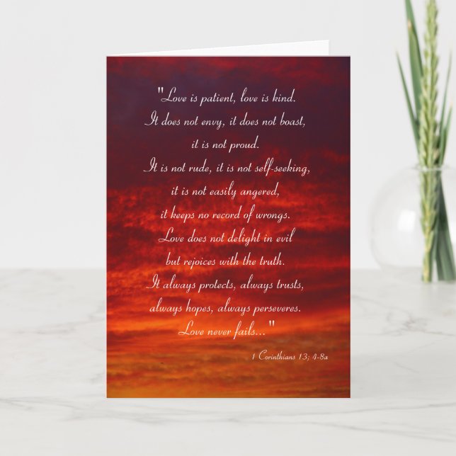 Love is patient, love is kind card (Front)