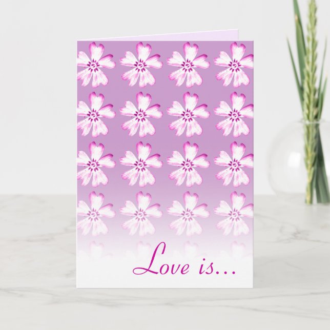 Love is patient, love is kind.... - Card -Template (Front)