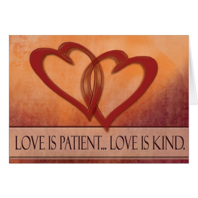 Love is patient ... love is kind cards (Front Horizontal)