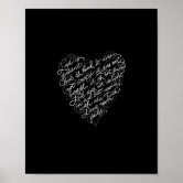 Love Is Patient Love Is Kind, 1 Corinthians 13:4-8 Poster | Zazzle