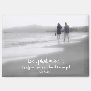 Love is Patient Love is Kind Cor 13:4 Bible Verse Magnet