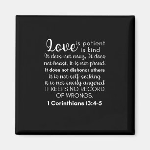 Love Is Patient Love Is Kind Corinthians Christian Magnet