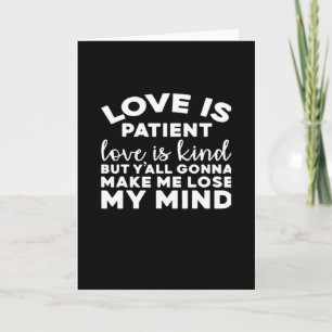 Love Is Patient Love Is Kind Funny Christian Weddi Card