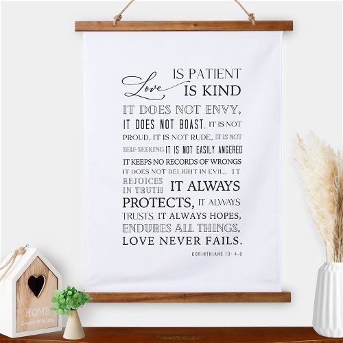 Love Is Patient Love is Kind Home Wall Art Sign
